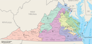 Maps Of Former And New Virginia Congressional Districts 2016 The Bull
