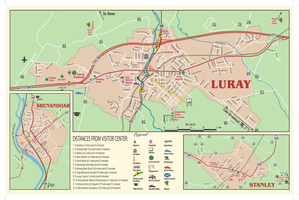 Maps Of Luray And Page County For Your Exploring Luray Page Chamber 