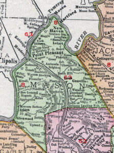 Mason County West Virginia 1911 Map Point Pleasant Henderson