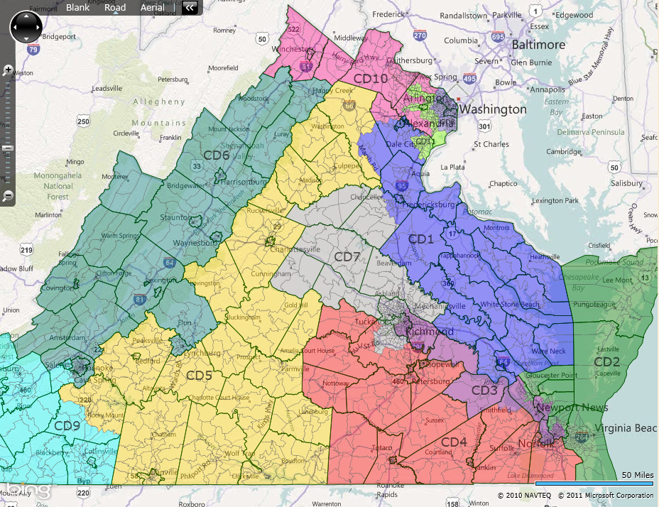 New Virginia Congressional Districts Map The Bull Elephant