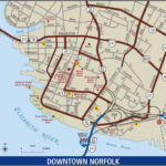 Norfolk Downtown Map Printable Map Of Norfolk Va Printable Maps