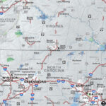 North Carolina Virginia Custom Map Red Paw Technologies
