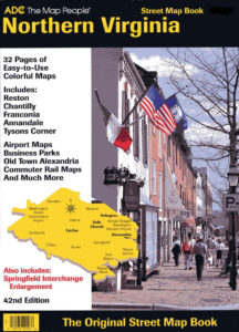 Northern Virginia Street Map Book Includes Reston Chantilly