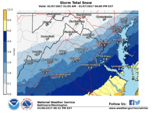 Northern Virginia Weather Up To 3 Inches Of Snow Predicted Saturday