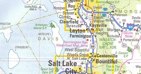 Online Maps Salt Lake City Area Map
