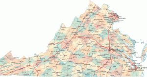 Online Maps Virginia County Map