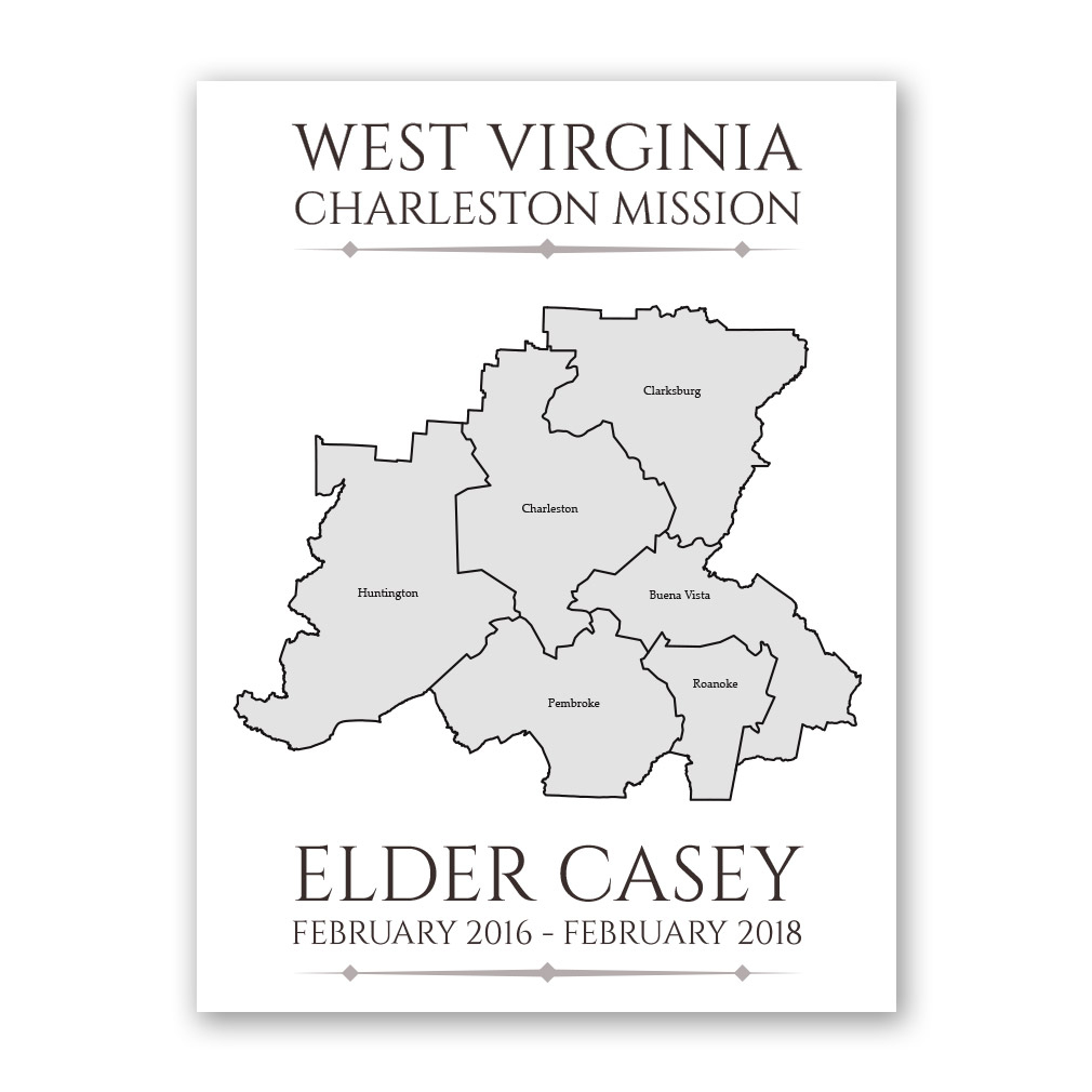 Personalized LDS Mission Map In LDS Mission Map Posters On LDSBookstore