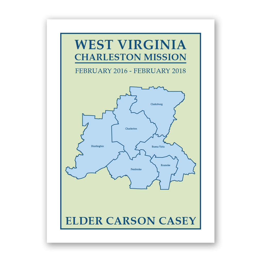 West Virginia Charleston Mission Map
