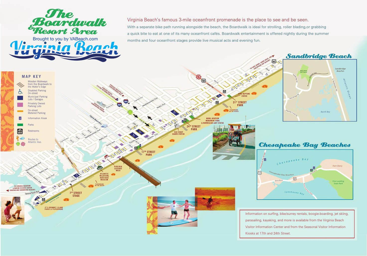 Map Of VA Beach Hotels