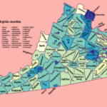 Population Density Of Virginia Counties County Virginia Density
