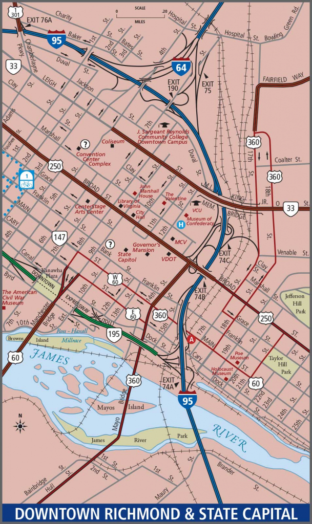 Printable Map Of Richmond Va Printable Maps
