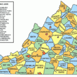 Printable Virginia Maps State Outline County Cities