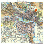 Richmond Virginia Street Map 5167000