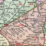Southampton County Virginia Map 1911 Rand McNally Courtland