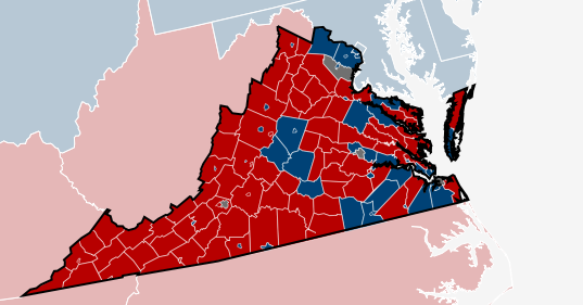 Virginia Election Map Results 2022