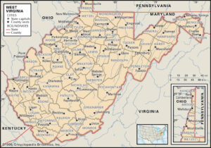 State And County Maps Of West Virginia