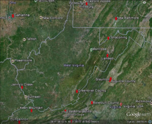 The Latest Worldwide Meteor Meteorite News West Virginia Meteorites Map
