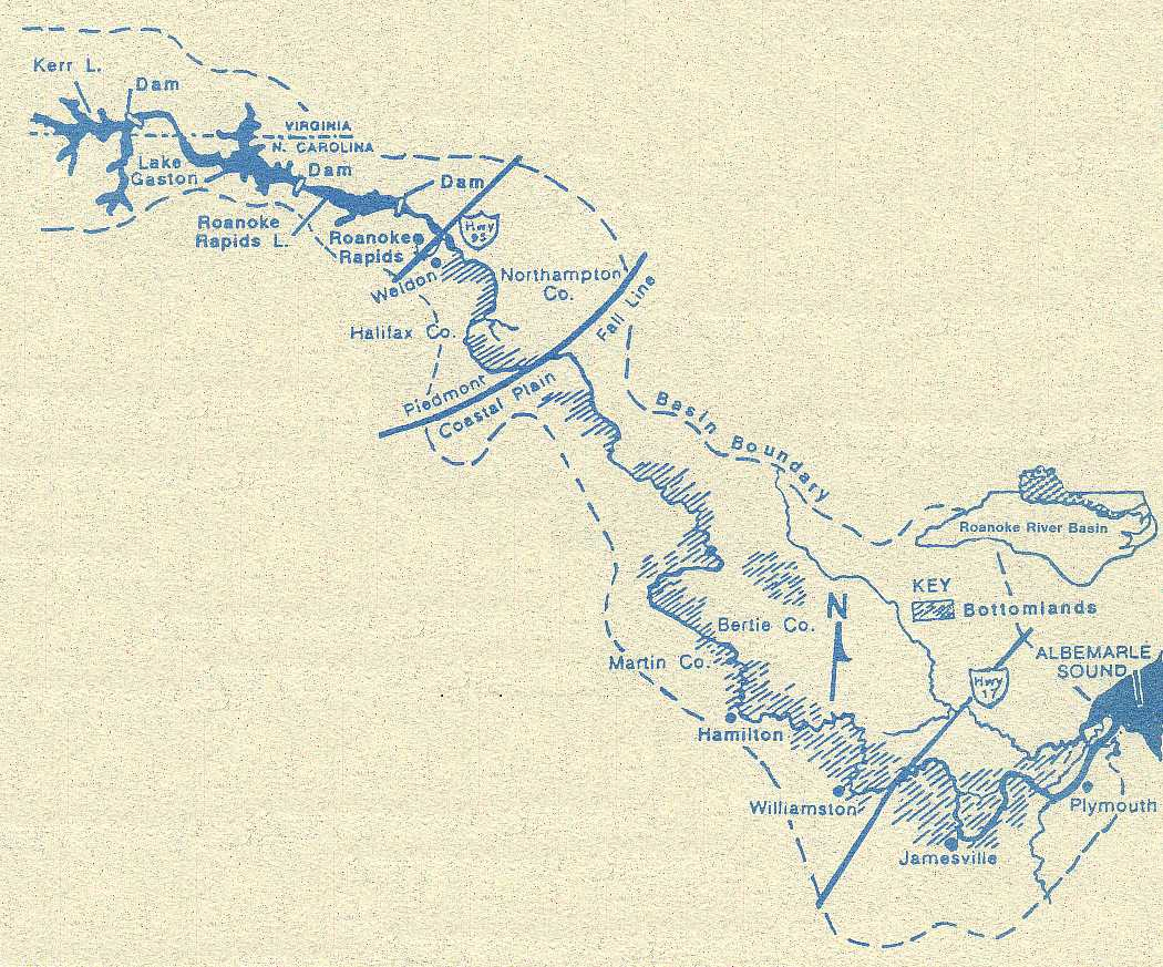 THE ROANOKE RIVER MAP