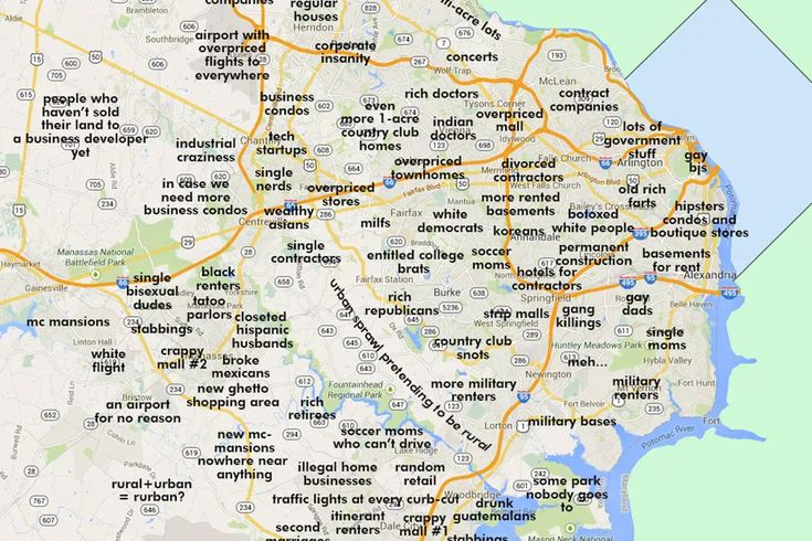 This Map Of Northern Virginia Will Probably Offend Everyone Northern 