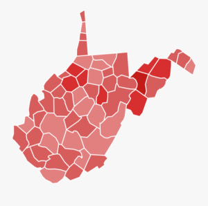 United States Senate Election West Virginia Electoral Map 2016 Free
