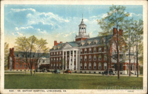 VA Baptist Hospital Lynchburg VA Postcard