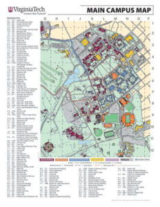 Va Tech Campus Map World Map Gray | Virginia Map