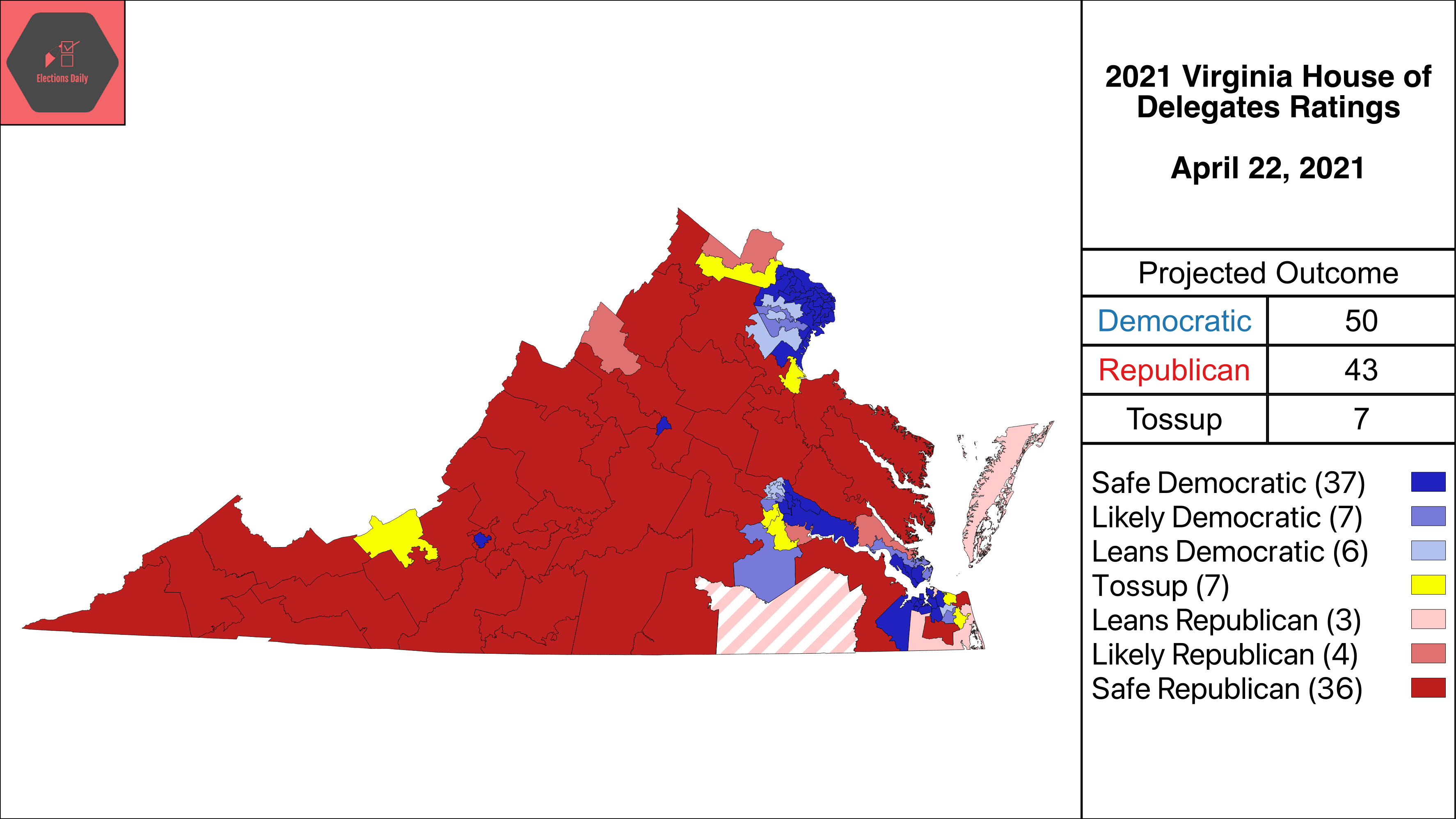 Virginia Political Map 2022