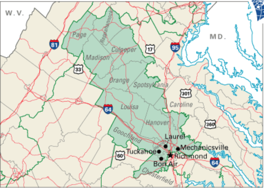Virginia 7Th District Map Draw A Topographic Map