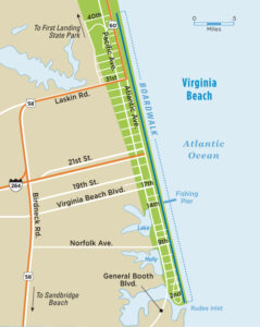 Virginia Beach Boardwalk Map Outer Banks Vacation Guide