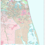 Virginia Beach Virginia Zip Code Wall Map Premium Style By MarketMAPS