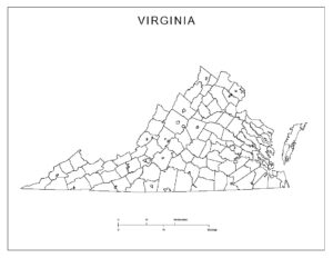 Virginia Blank Map