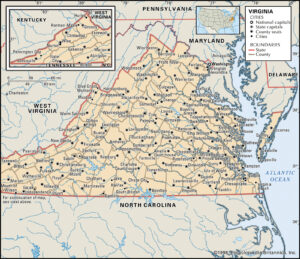 Virginia Capital Map History Facts Britannica