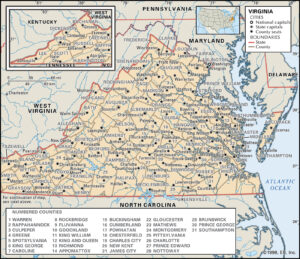 Virginia Capital Map History Facts Britannica