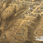 Virginia City Nevada In 1875 Bird S Eye View Map Aerial Panorama