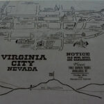 Virginia City Nevada Map Photograph By LeeAnn McLaneGoetz