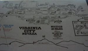 Virginia City Nevada Map Photograph By LeeAnn McLaneGoetz