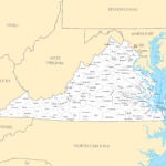 Virginia County Map Mapsof
