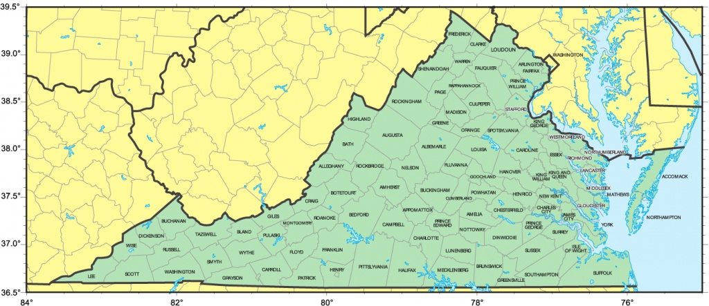 Virginia County Map Printable Printable Maps