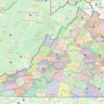 Virginia County Map Shown On Google Maps