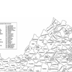 Virginia County Map With County Names Free Download
