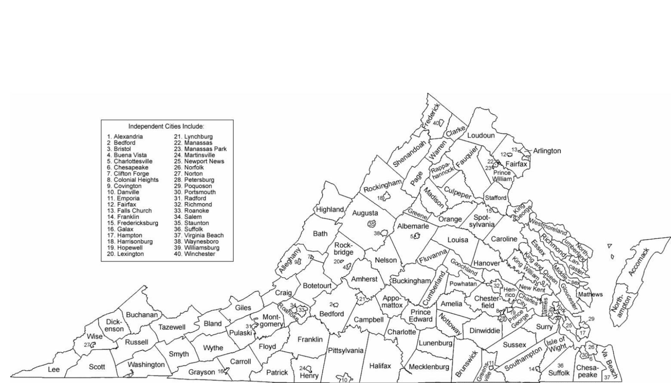 Virginia County Maps Vdot Virginia Map
