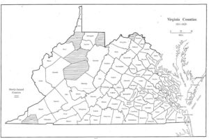 Virginia Genealogy Atlas 1634 1895