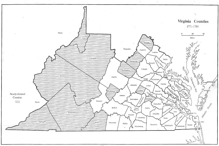 Virginia Genealogy Atlas 1634 1895