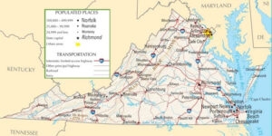 Virginia Highway Map Summer School Fun Highway Map Map