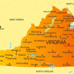 Virginia Map Guide Of The World