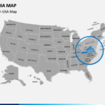 Virginia Map PowerPoint SketchBubble