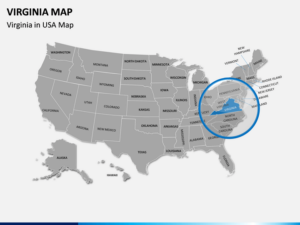 Virginia Map PowerPoint SketchBubble