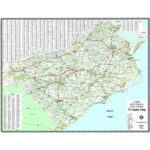 Virginia North Carolina And South Carolina Wall Map The Map Shop