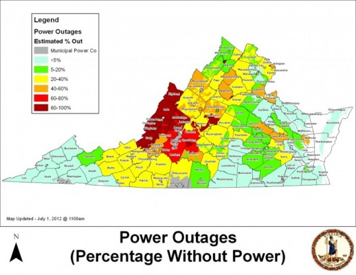 Power Outage Map Virginia