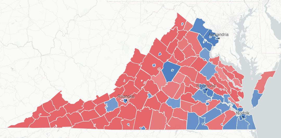 Virginia Election Map